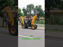 2.5 ตัน Front End Towable Backhoe Loader Machine พวงมาลัยเพาเวอร์ไฮดรอลิก